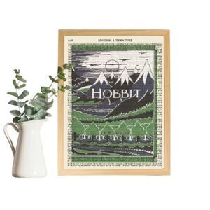 The Hobbit JRR Tolkein Book Cover Print